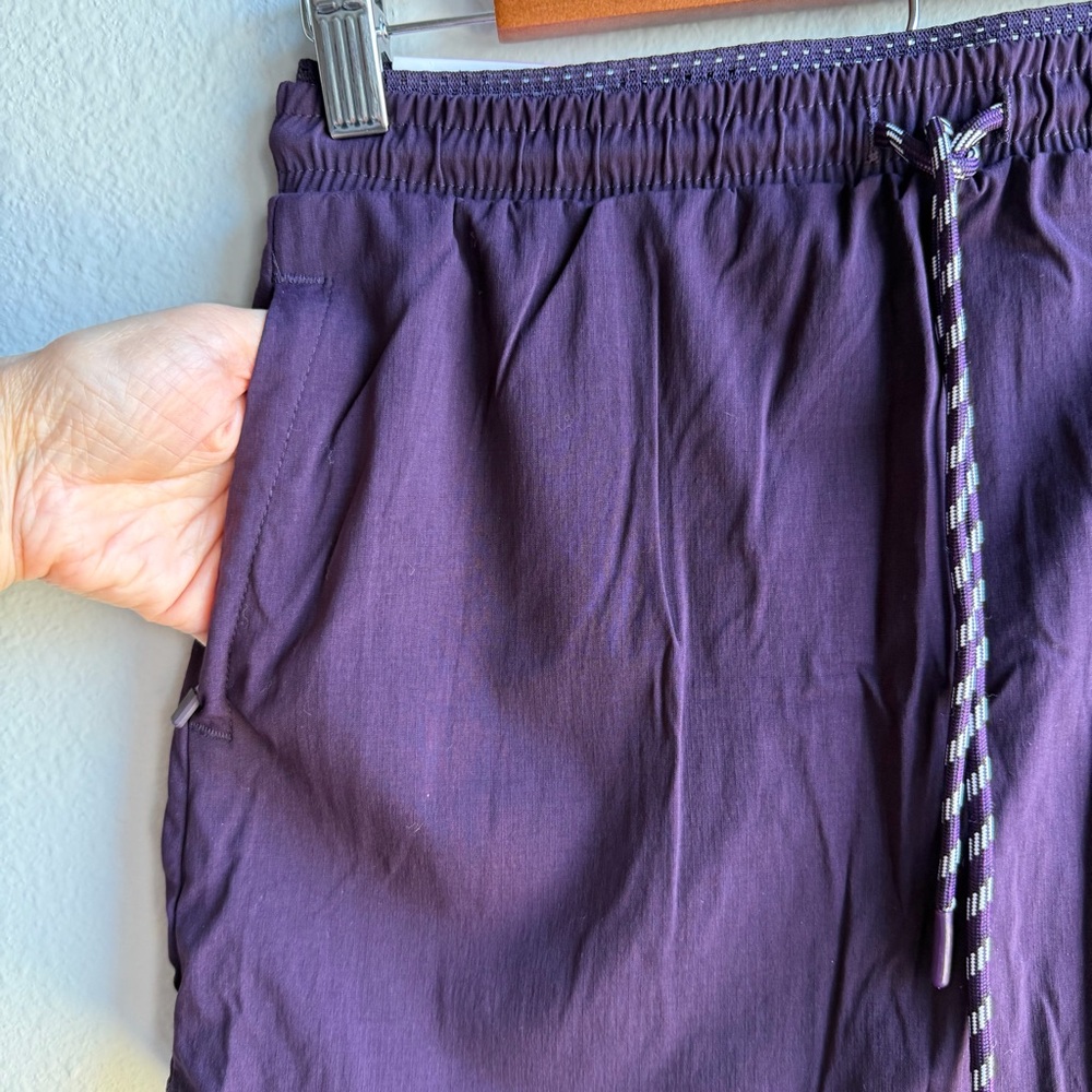 Woven Trek Skort Plum Size S Two Way Stretch Elastic Waistband Activewear E - Picture 5 of 14